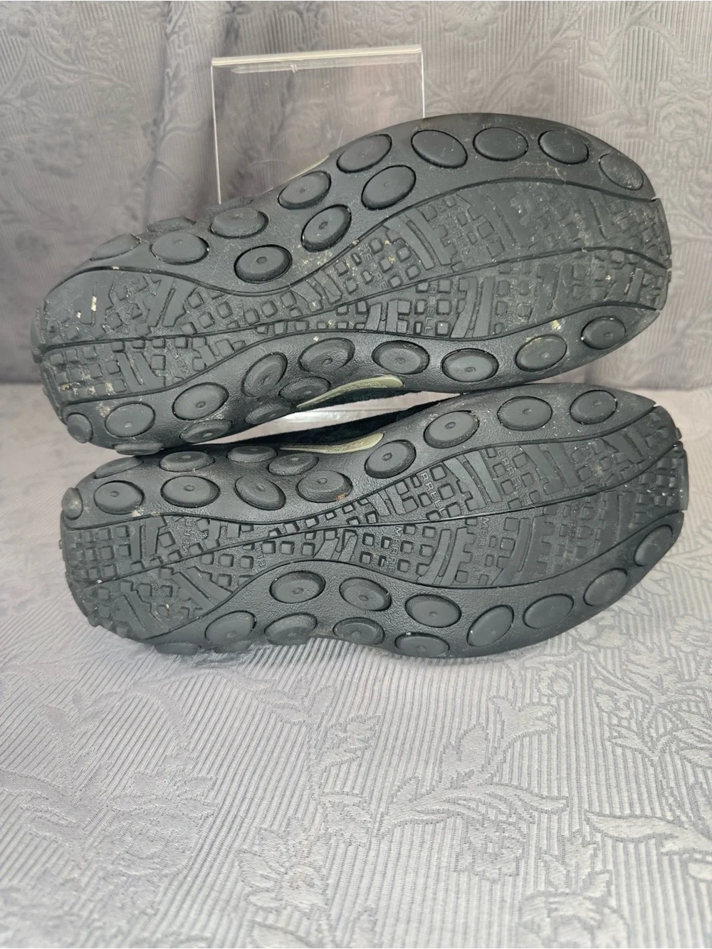 Merrell Jungle Moc Waterproof Black Suede Slip-On Shoes US 7